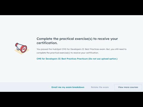 HubSpot CMS for Developers II: Best Practices Exam Answers | 100% Score | Live Pass | June 2025