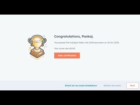 HubSpot Sales Hub Software Exam Answers | 100% Score | Live Pass | June 2025