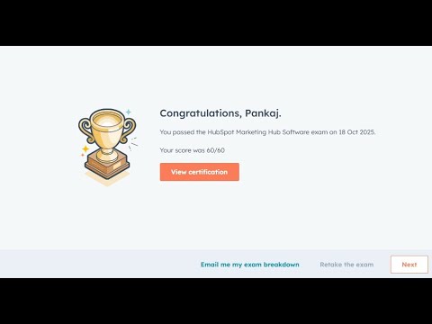HubSpot Marketing Hub Software Exam Answers | 100% Score | Live Pass | June 2025