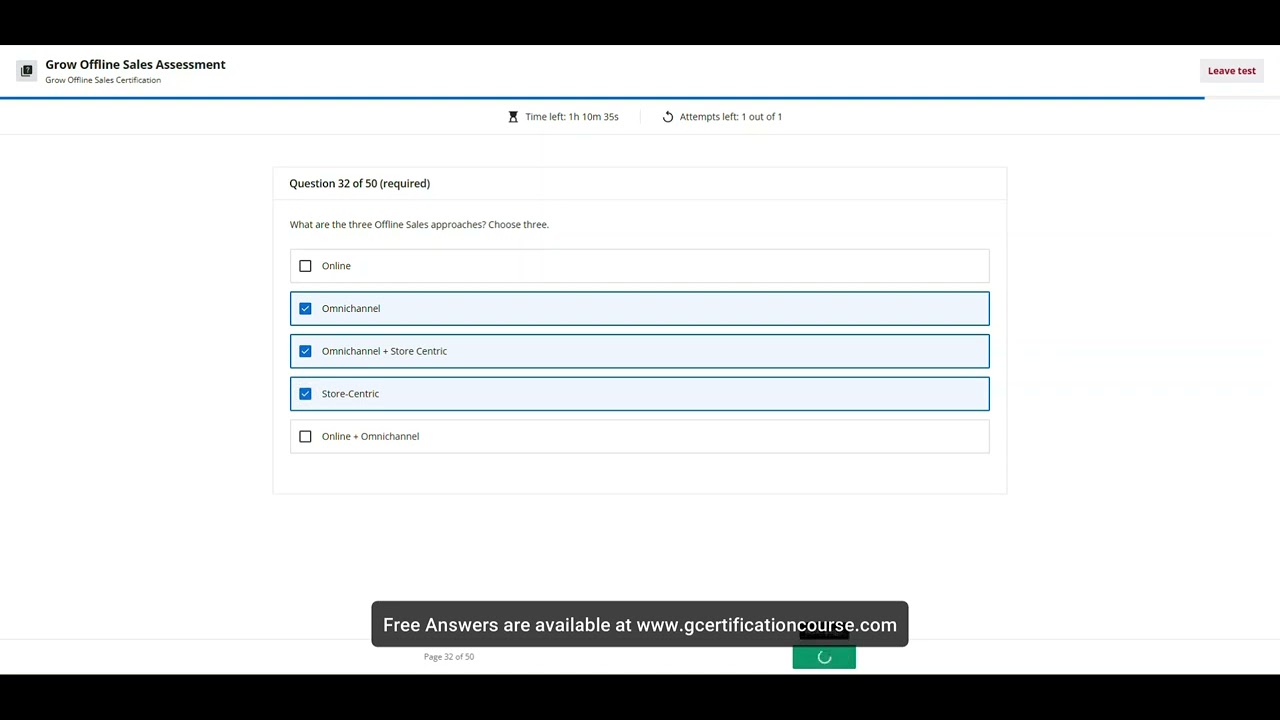 Grow Offline Sales Certification Exam Answers | 100% Score | Live Pass | June 2025