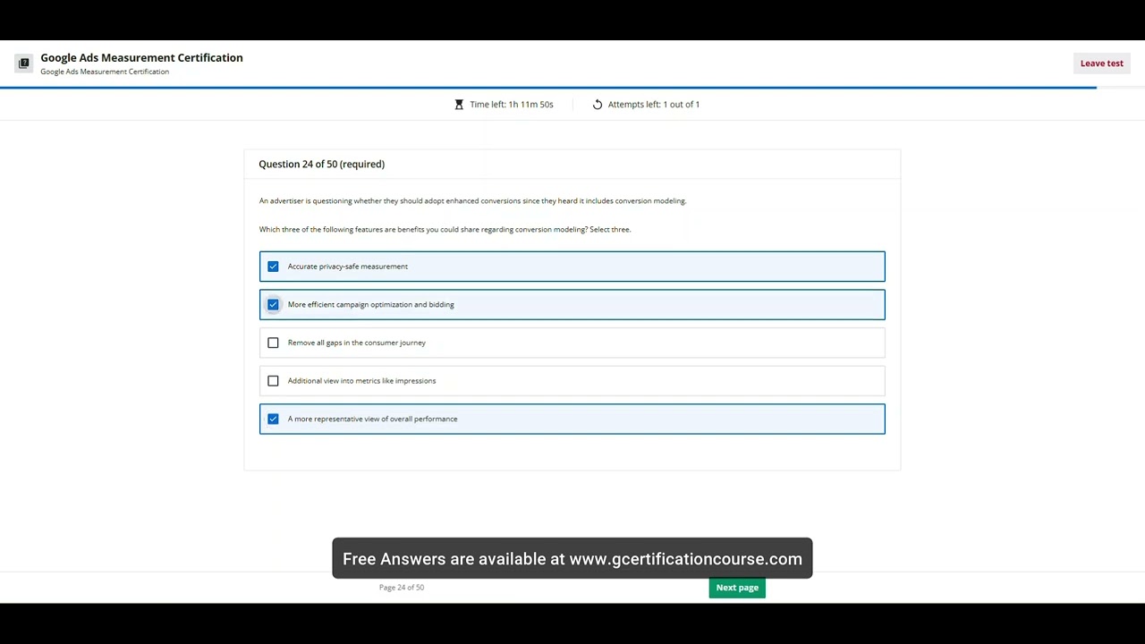 Google Ads Measurements Certification Exam Answers | 100% Score | Live Pass | June 2025