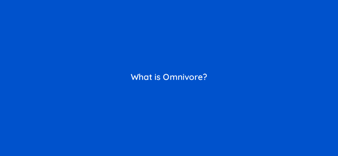 what is omnivore 143800