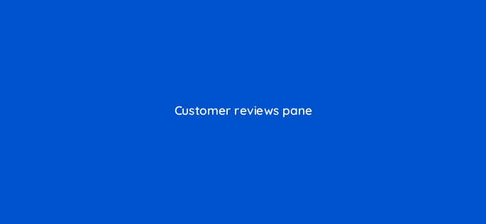 customer reviews pane 151003