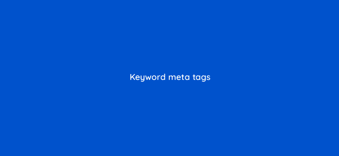 keyword meta tags 150795