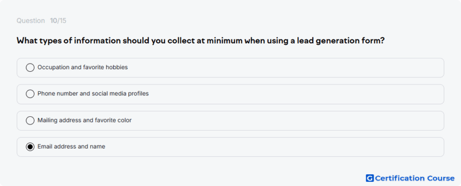 What types of information should you collect at minimum when