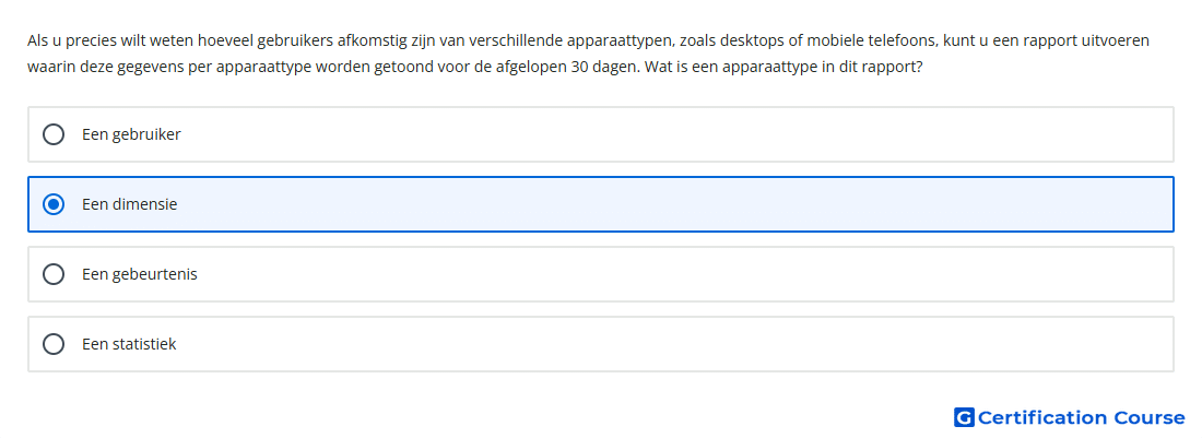Als u precies wilt weten hoeveel gebruikers afkomstig zijn van verschillende apparaattypen zoals desktops of mobiele telefoons kun