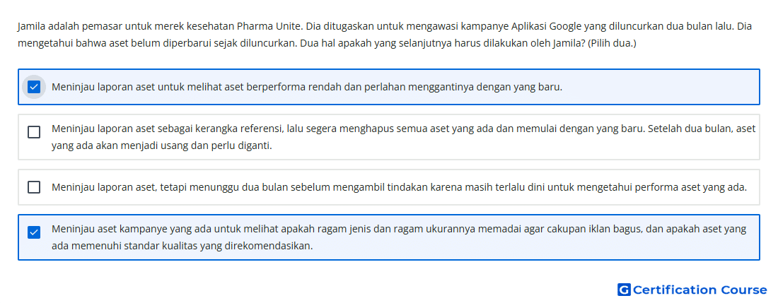 Jamila adalah pemasar untuk merek kesehatan Pharma Unite Dia ditugaskan untuk mengawasi kampanye Aplikasi Google yang diluncurkan