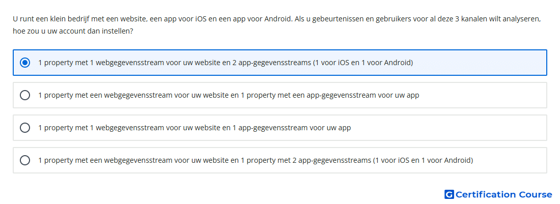 U runt een klein bedrijf met een website een app voor iOS en een app voor Android Als u gebeurtenissen en gebruikers voor al deze