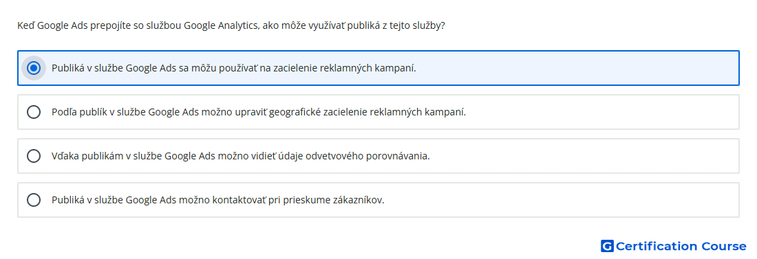 Ked Google Ads prepojite so sluzbou Google Analytics ako moze vyuzivat publika z tejto sluzby