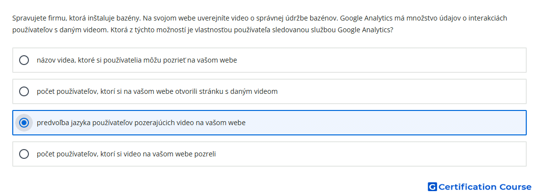 Spravujete firmu ktora instaluje bazeny Na svojom webe uverejnite video o spravnej udrzbe bazenov Google Analytics m