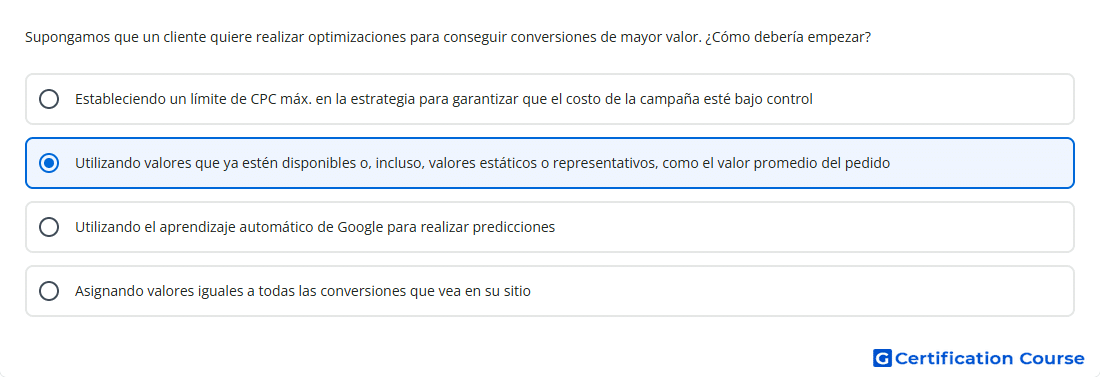 Supongamos que un cliente quiere realizar optimiza